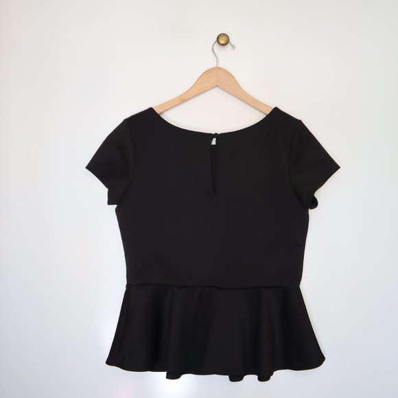 Bisou Bisou Peplum Jet Black L - Picture 4 of 4